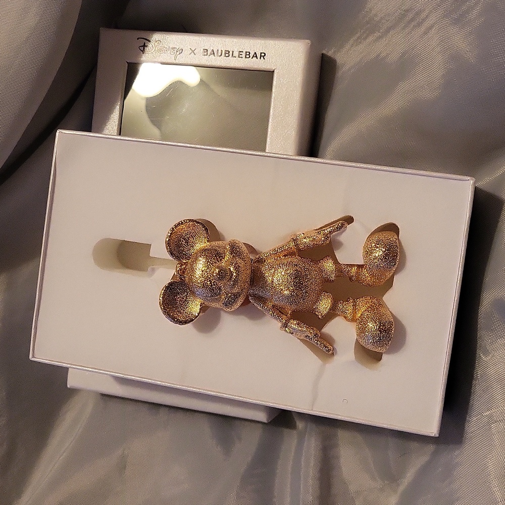 Disney Mickey Mouse golden toned BNIB